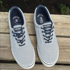 Sperry Men's Striped Navy Top-Sider